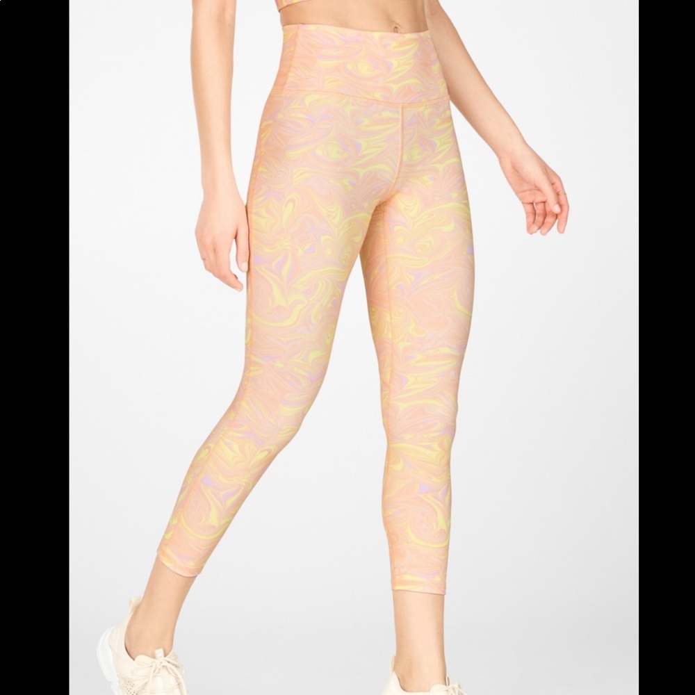 Fabletics Define High-Waisted Capri Marble